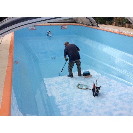 PISCINE gelcoat bleu liner